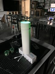 Initial LED test with PVC.