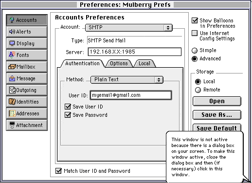 SMTP Settings